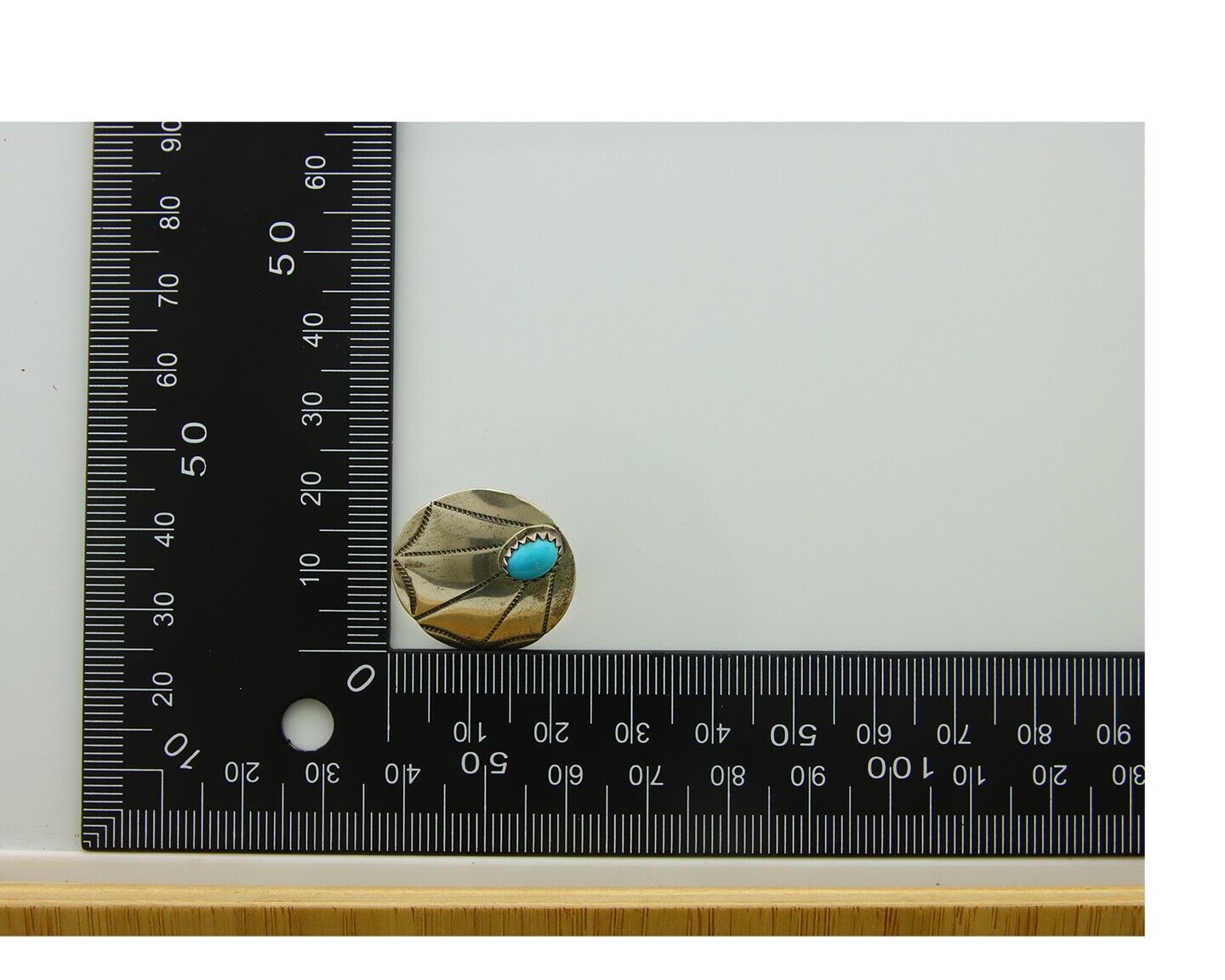 Navajo Earrings 925 Silver Natural Turquoise Native Artist C.80's