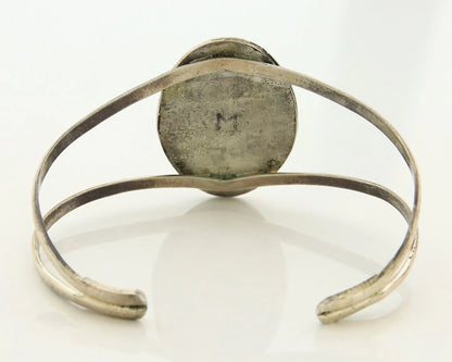 Navajo Cuff Bracelet 925 Sterling Silver Turquoise Vintage Handmade