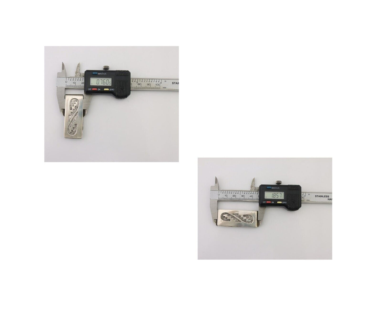 Navajo Money Clip Handmade .925 Silver & .999 Nickle C.80's