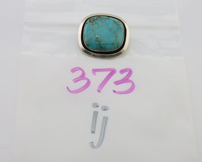 Navajo Pin Pendant 925 Silver Globe Turquoise Artist Signed Doug Zachary C.80's