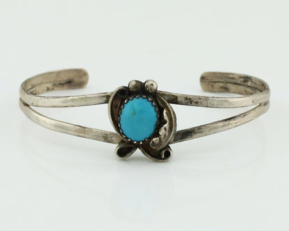 Navajo Slave Bracelet 925 Silver Arizona Turquoise Native American Artist C.80's