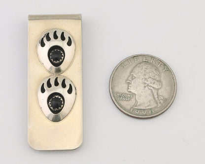 Navajo Claw Money Clip Handmade .925 Silver & .999 Nickle Native Artist C.80's