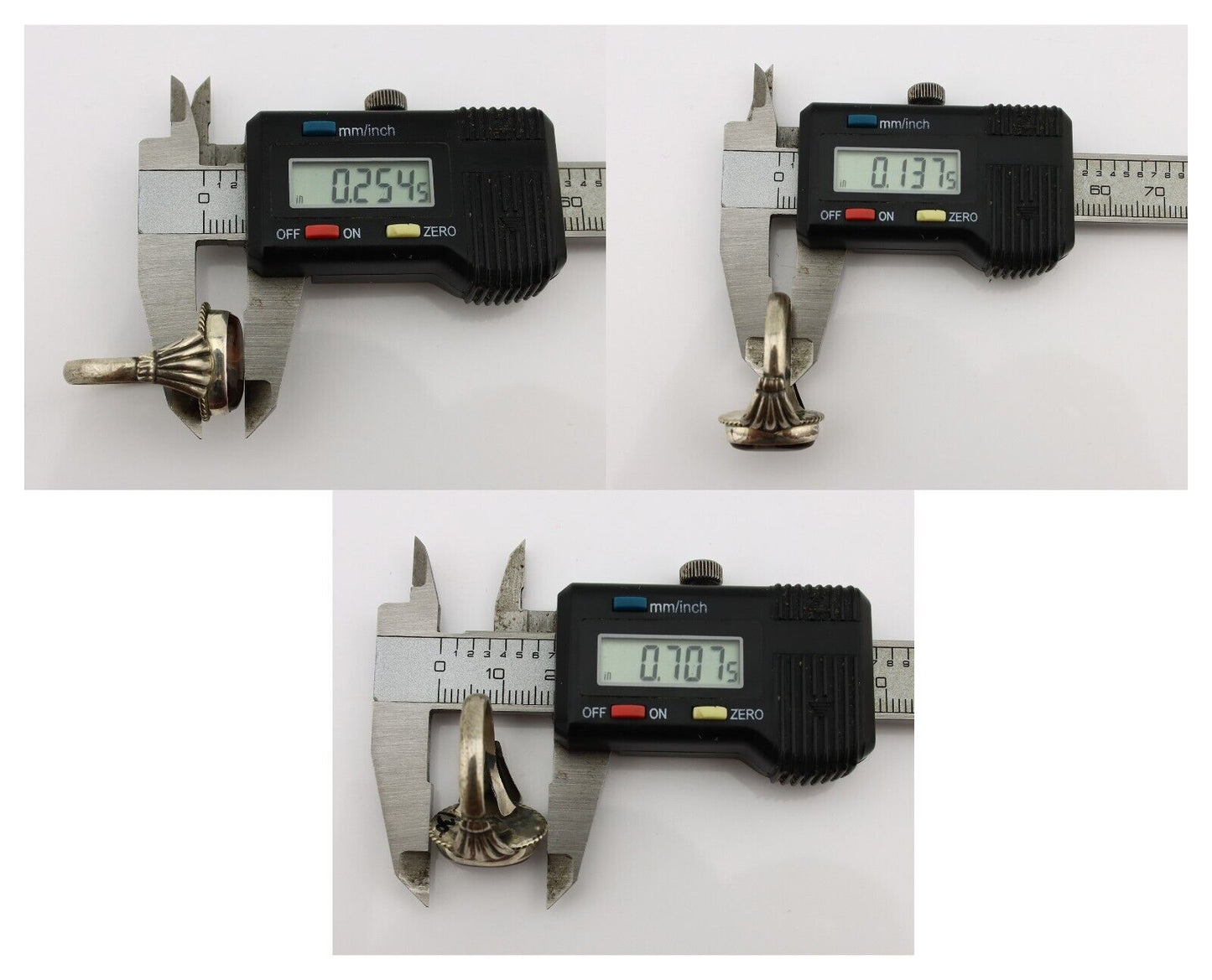 Navajo Handmade Ring 925 Silver Natural High Grade Fire Opal Native Artist C.80s