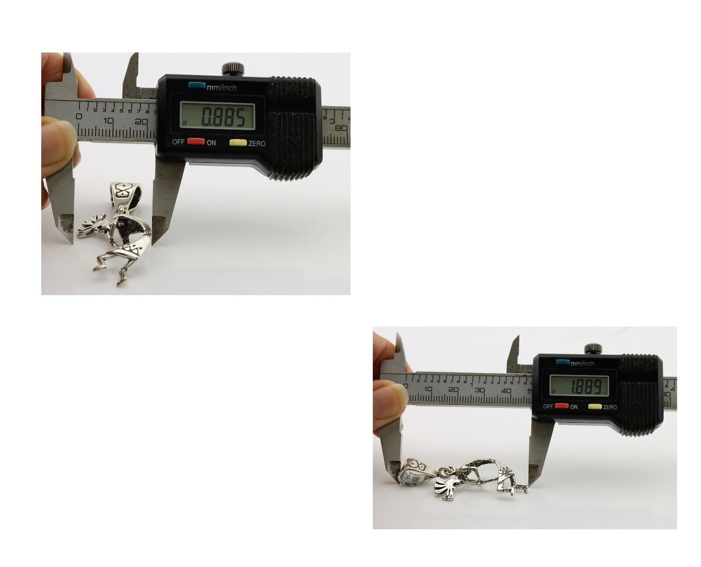 Navajo Kokopelli Pendant 925 Sterling Silver Native Artist Masha C.80's