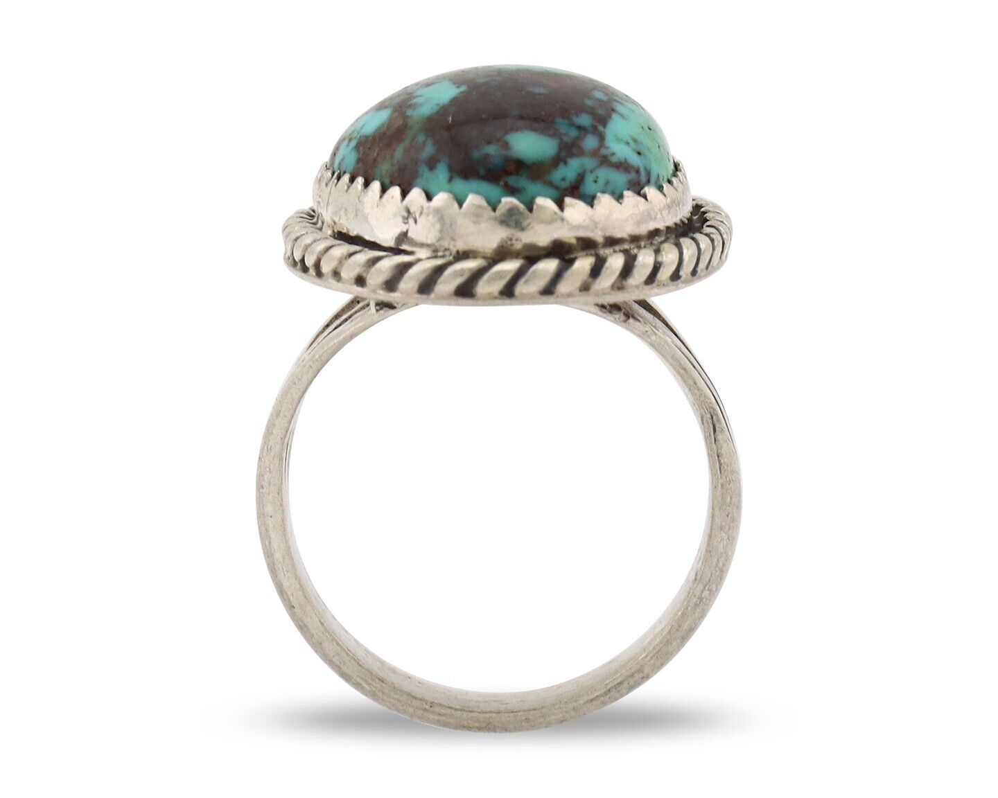 Navajo Ring 925 Silver Turquoise Native American Artist C.1930's
