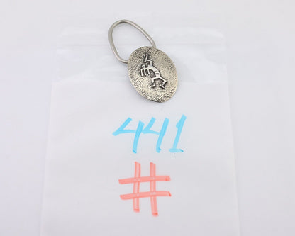 Navajo Kokopelli Key Chain .925 Silver Handmade Artist Signed Richard Begay C80s
