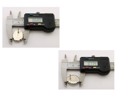 Navajo Earrings 925 Silver Natural Mined Turquoise Native American Artist C.80's