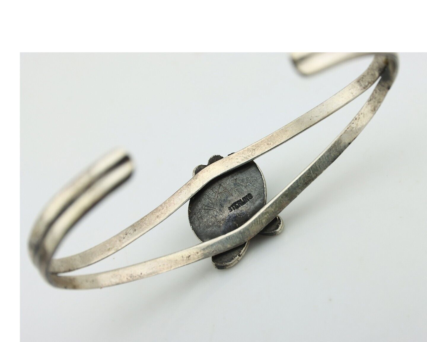 Navajo Slave Bracelet 925 Silver Natural SB Turquoise Native American C.80's