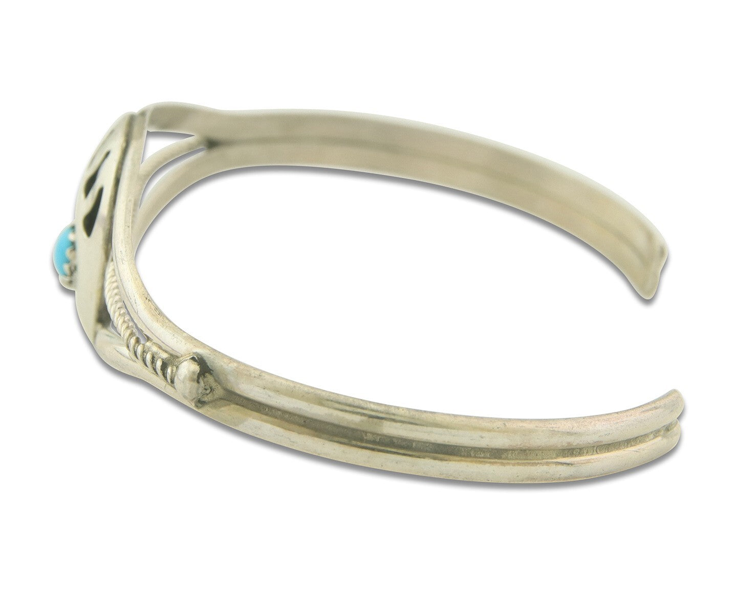 Navajo Bracelet 925 Silver Handmade Animal Claw Cuff Native American Artist C80s