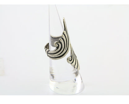 Navajo Adjustable Full Finger Ring 925 Silver Native American Size 5-9 C.80's