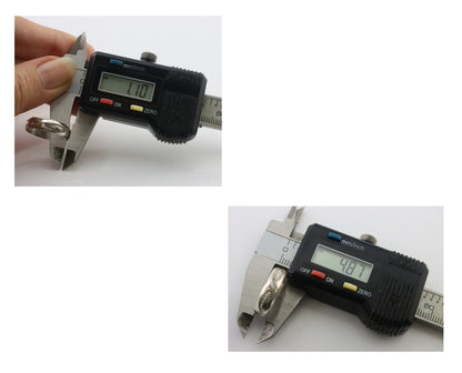 Navajo Hand Stamped Band 925 Silver 5.0 mm Signed Larry Chavez Size 6.35 C.80's