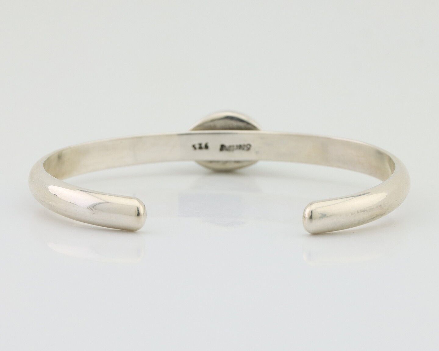 Navajo Cuff Bracelet 925 Silver Natural Blue Turquoise Native American C.80's