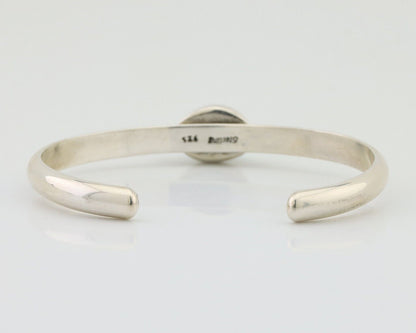 Navajo Cuff Bracelet 925 Silver Natural Blue Turquoise Native American C.80's