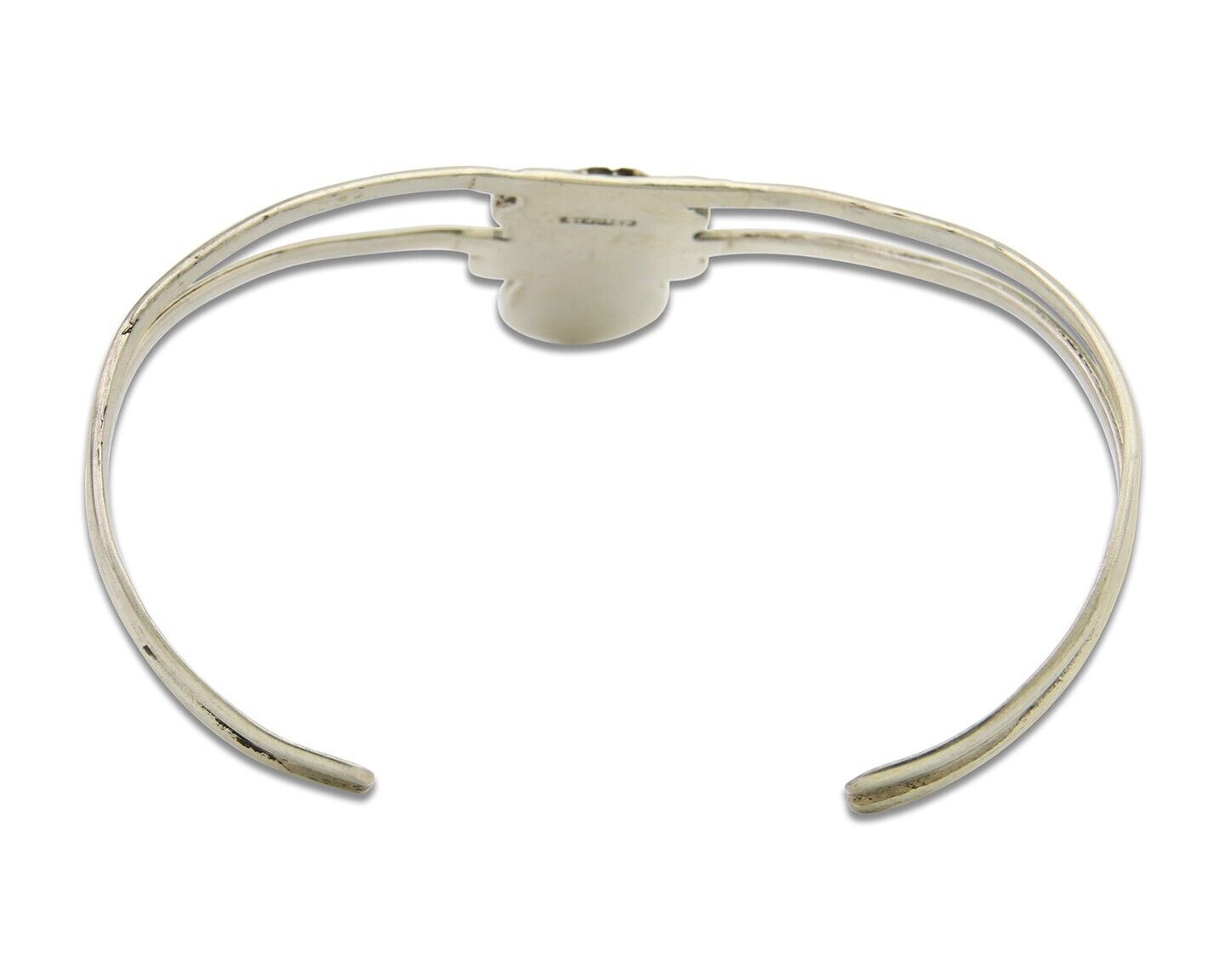 Navajo Cuff Bracelet 925 Silver Turquoise Cuff Native American Artist C.80's