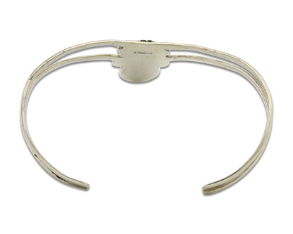 Navajo Cuff Bracelet 925 Silver Turquoise Cuff Native American Artist C.80's