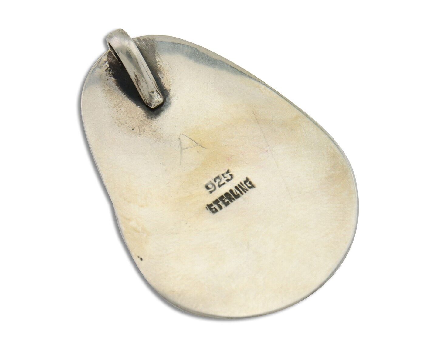 Navajo Paw Pendant 925 Silver Natural Turquoise Native American Artist C.80's