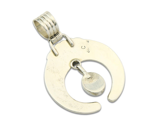 Navajo Sterling Silver Necklace Pendant Handmade Authentic Vintage Signed C