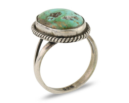Navajo Handmade Ring 925 Silver Turquoise Native American Artist C.80's