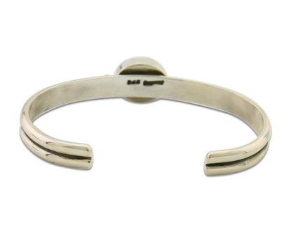 Navajo Cuff Bracelet 925 Silver Turquoise Cuff Native American Artist C.80's