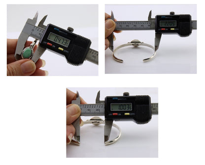 Navajo Bracelet 925 Silver Natural Turquoise Native American Artist C.80's