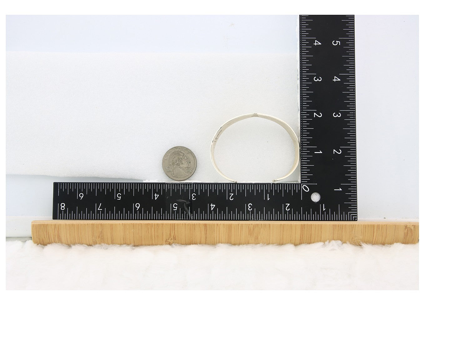 Navajo Cuff Bracelet Sterling Silver & Gold Vintage Signed RL