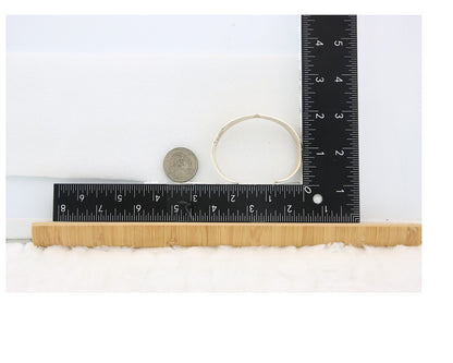 Navajo Cuff Bracelet Sterling Silver & Gold Vintage Signed RL