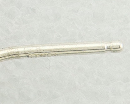 Navajo Hoop Earrings 925 Silver & Gold Artist Signed Randall Endito C.80's