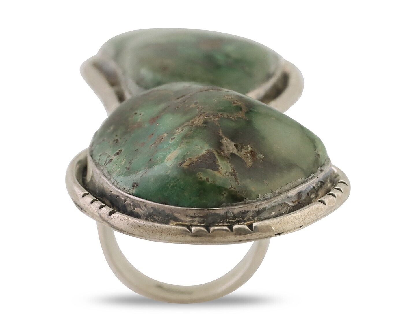 Navajo Ring 925 Silver Royston Turquoise Native American Artist C.80's