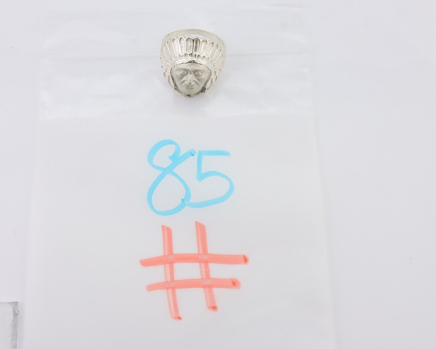 Indian Chief Ring 925 Sterling Silver SOLID CAST 925 STERLING SILVER Size 12