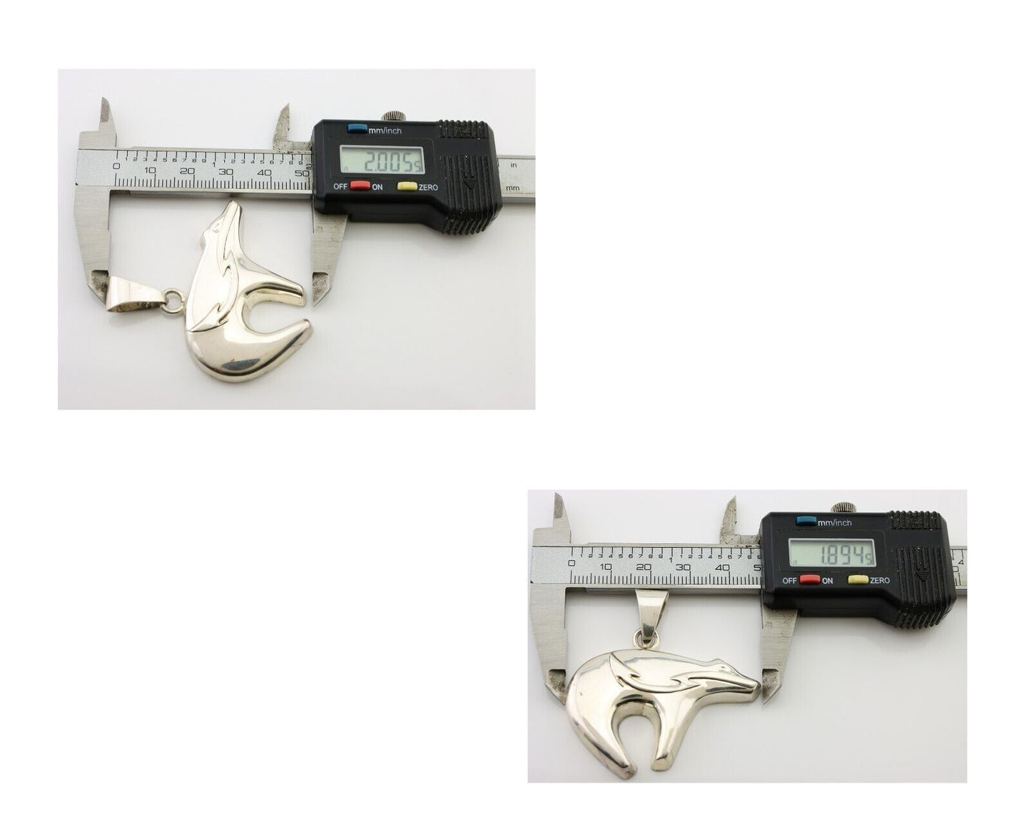 Navajo Spirit Bear Pendant 925 Sterling Silver Native Artist C.80's