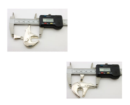 Navajo Spirit Bear Pendant 925 Sterling Silver Native Artist C.80's