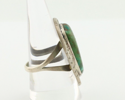 Navajo Ring 925 Silver Arizona Turquoise Artist Signed Philip Zachary C.80's