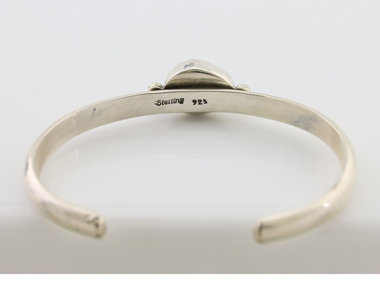 Navajo Cuff Bracelet 925 Silver Natural Blue Turquoise Native American C.80's
