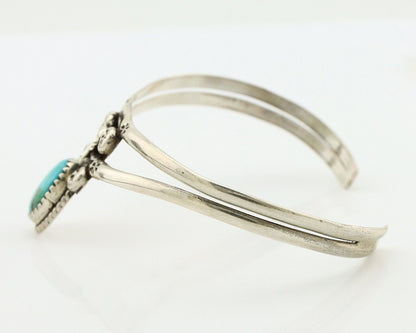 Navajo Bracelet 925 Silver Kingman Turquoise Artist Native American C.80's