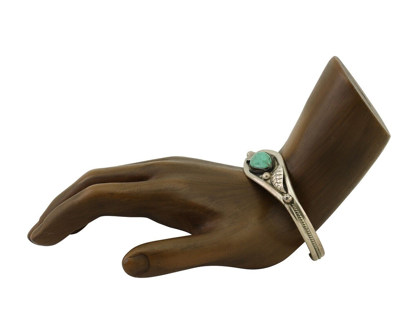 Navajo Bracelet 925 Silver Kingman Turquoise Native American Artist C.80's