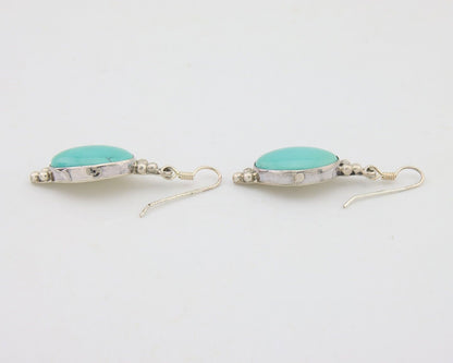 Navajo Dangle Earrings 925 Natural Turquoise Native Inca Mfg C.80's