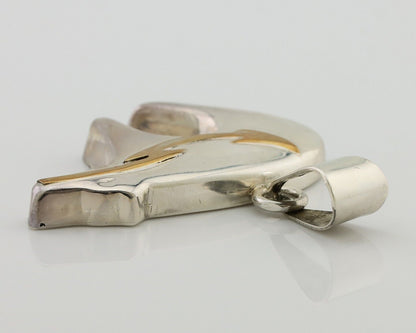 Navajo Spirit Bear Pendant 925 Sterling Silver Native Artist C.80's