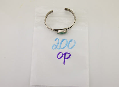 Navajo Natural Southwest Turquoise Bracelet 925 Silver Artist Native American