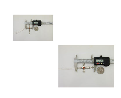 Navajo Cross Necklace 925 Silver Mediterranean Coral Native American Artist C80s