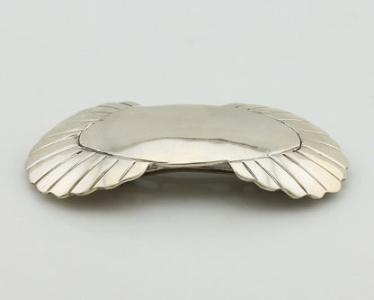 Women's Navajo Hair Clip Hand Stamped 925 Silver Artist Signed C Montoya C.80's