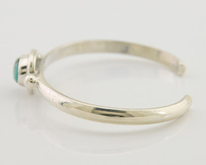 Navajo Kingman Turquoise Bracelet 925 Silver Artist Native American C.80's