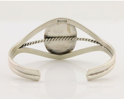 Navajo Cuff Bracelet 925 Silver Natural Blue Turquoise Native American C.80's