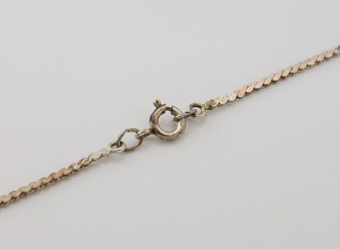 Navajo Heart Necklace 925 Silver Natural Turquoise Artist Signed FG C80s