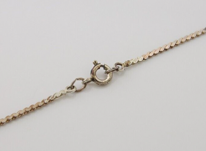 Navajo Heart Necklace 925 Silver Natural Turquoise Artist Signed FG C80s