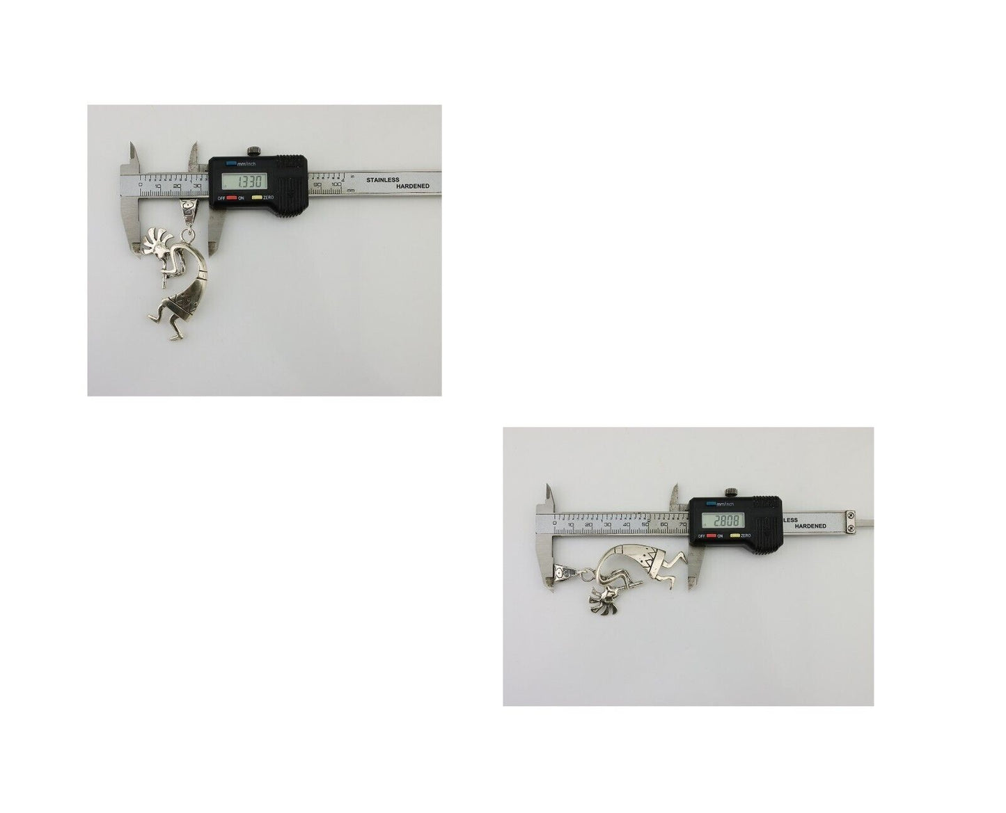 Navajo Kokopelli Pendant 925 Sterling Silver Artist Signed Masha C.80's