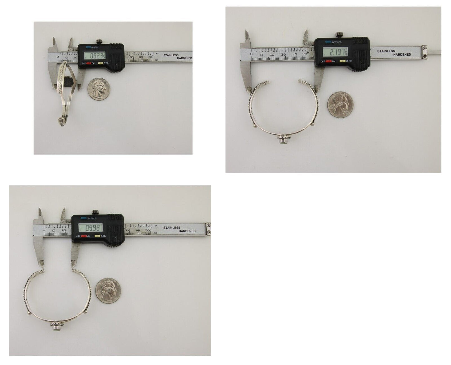 Navajo Bracelet 925 Silver Blue Turquoise Artist Signed Gecko C.80's