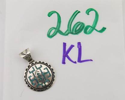 Navajo Necklace 925 Silver Natural Turquoise Artist Signed Stanley Bain C.80's