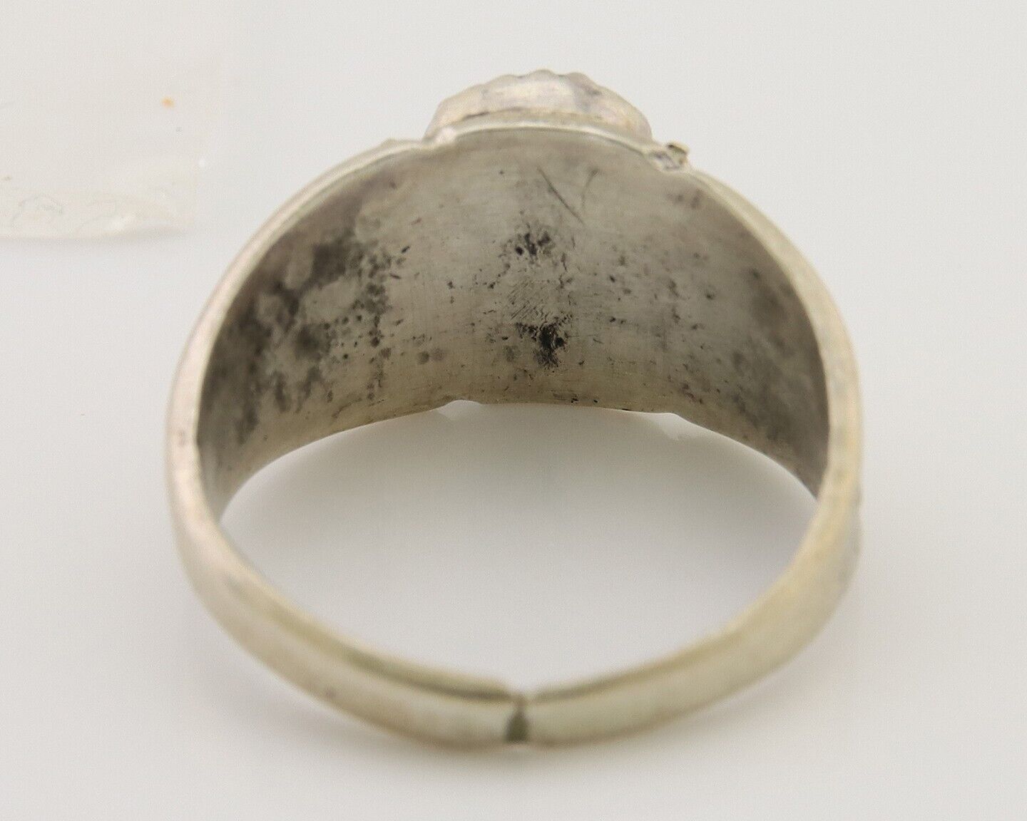 Navajo Handmade Ring 925 Silver Turquoise Native Artist C.80's