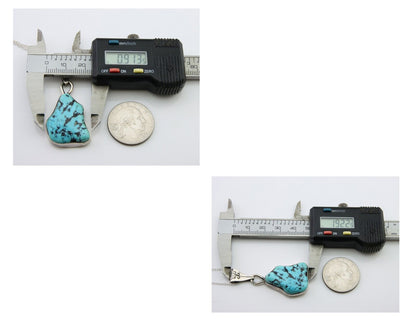 Navajo Necklace 925 Silver Blue Turquoise Artist Signed Tony Guerro C.80's