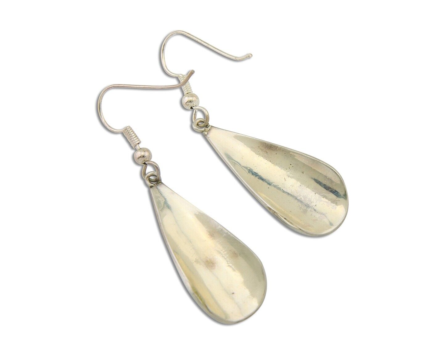 Navajo Kokopelli Earrings 999 Nickel Chip Inlay Turquoise Coral Native American